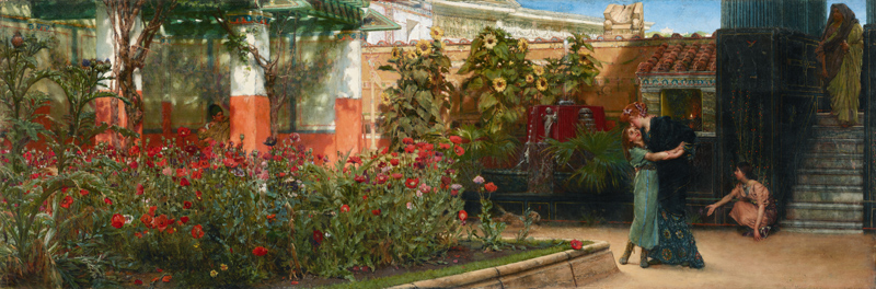 A Roman Garden von Sir Lawrence Alma-Tadema