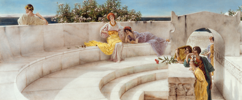 Unter dem Dach des blauen ionischen Wetters von Sir Lawrence Alma-Tadema