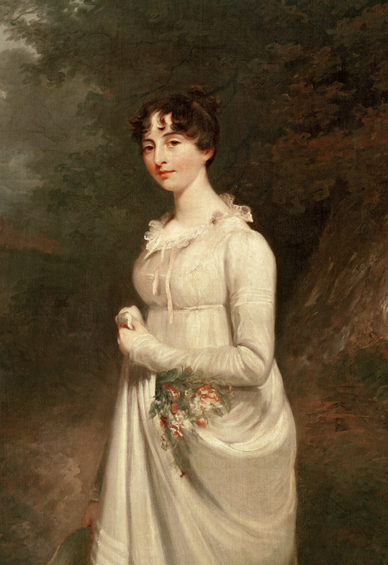 Portrait of Marcia. B. Fox (detail of 272237) von Sir William Beechey