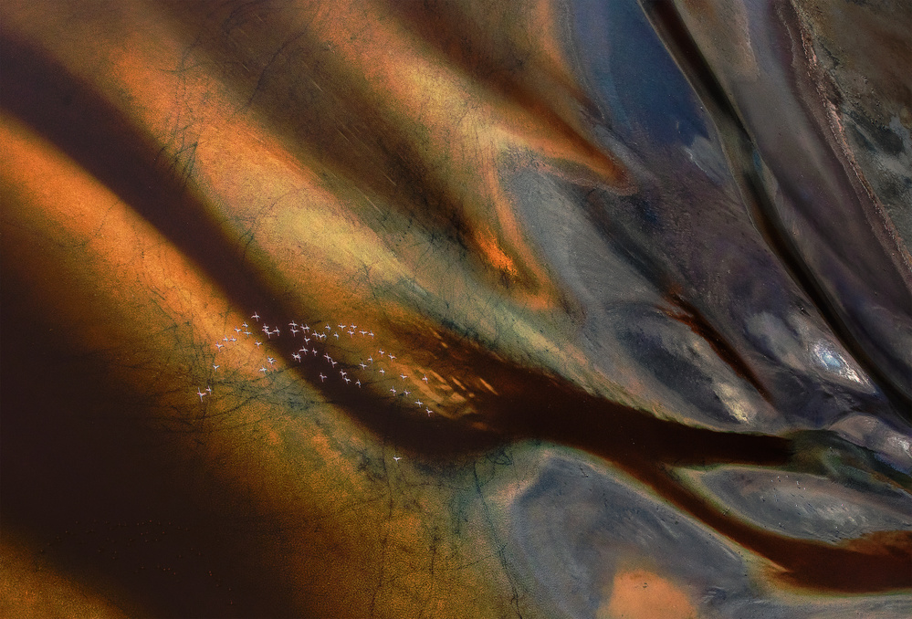 Pattern in Magadi Lake von Siyu and Wei Photography