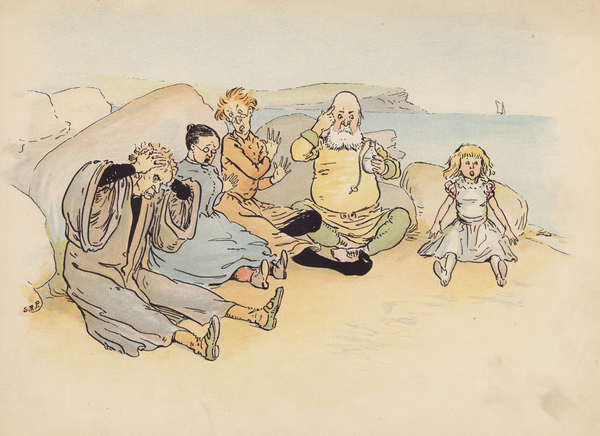 Illustration for Little Twin Dragons by S Rosamond Praeger von Sophia Rosamond Praeger