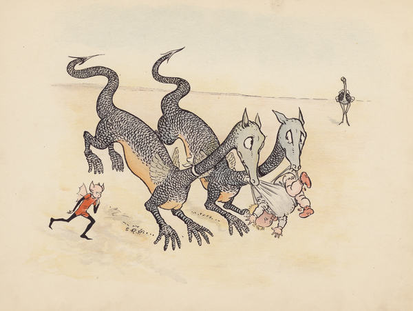 Illustration for Little Twin Dragons by S Rosamond Praeger von Sophia Rosamond Praeger