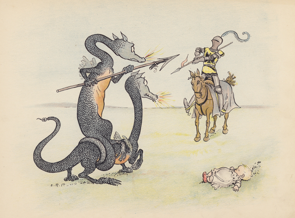 Illustration for Little Twin Dragons by S Rosamond Praeger von Sophia Rosamond Praeger