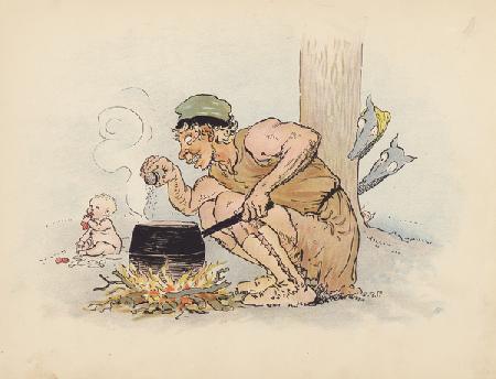 Illustration for Little Twin Dragons by S Rosamond Praeger