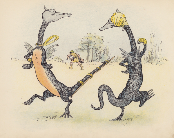 Illustration for Little Twin Dragons by S Rosamond Praeger von Sophia Rosamond Praeger