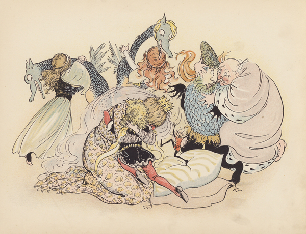 Illustration for Little Twin Dragons by S Rosamond Praeger von Sophia Rosamond Praeger