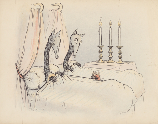 Illustration for Little Twin Dragons by S Rosamond Praeger von Sophia Rosamond Praeger