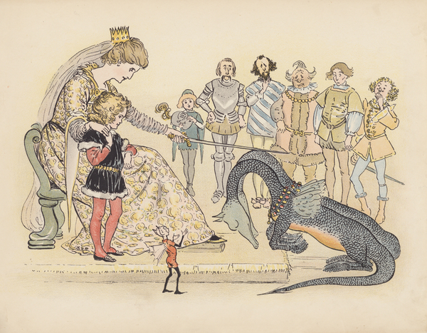 Illustration for Little Twin Dragons by S Rosamond Praeger von Sophia Rosamond Praeger