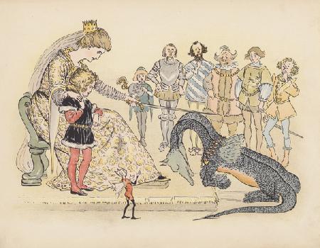 Illustration for Little Twin Dragons by S Rosamond Praeger