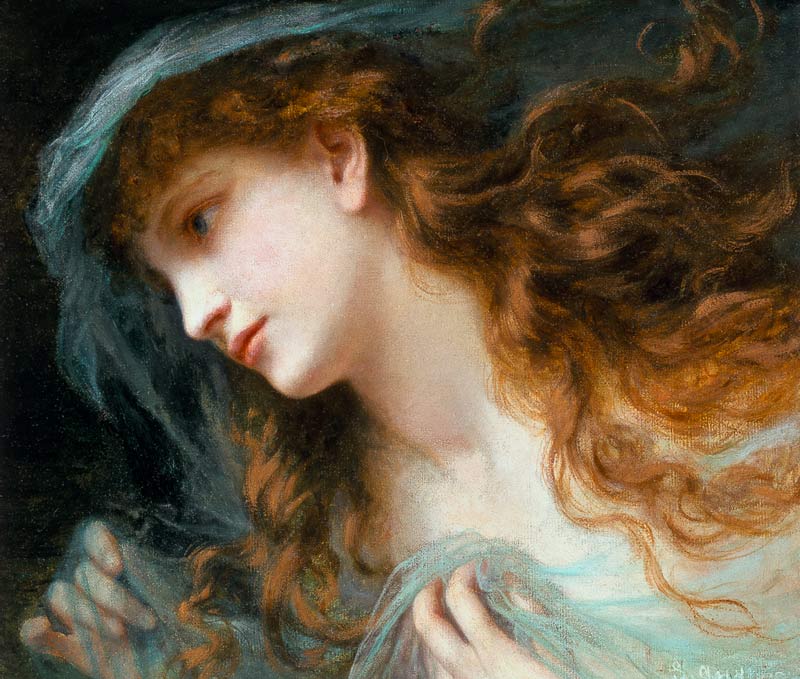 Head of a Nymph von Sophie Anderson