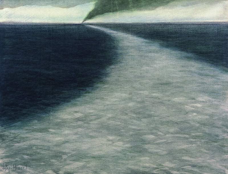 Marine avec sillage von Leon Spilliaert