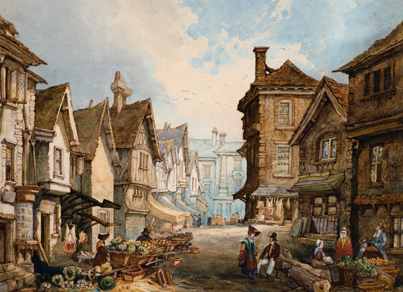 Butchers Row, Coventry, From the North End von S.R. Lines