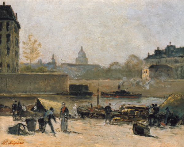 Paris, an der Seine mit Blick zum Pantheon von Stanislas Lépine