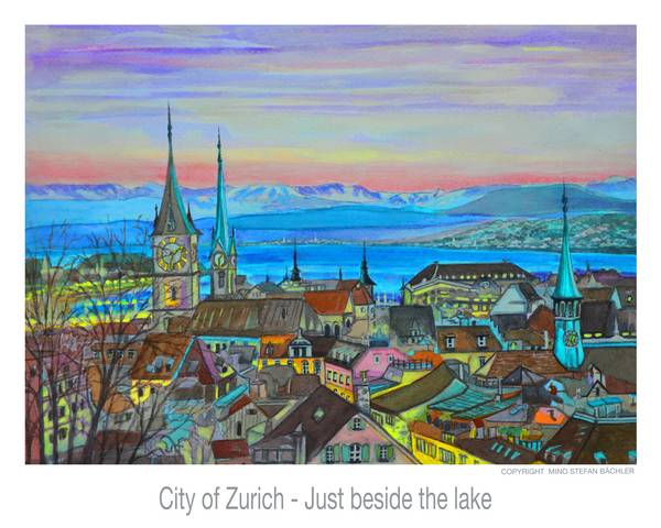 City of Zurich - Just beside the lake von MINO