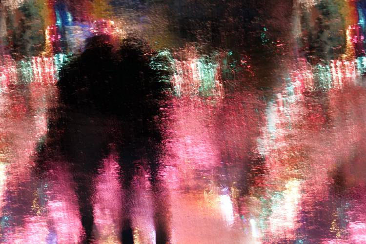 Rain above the funfair von Stefan Eisele