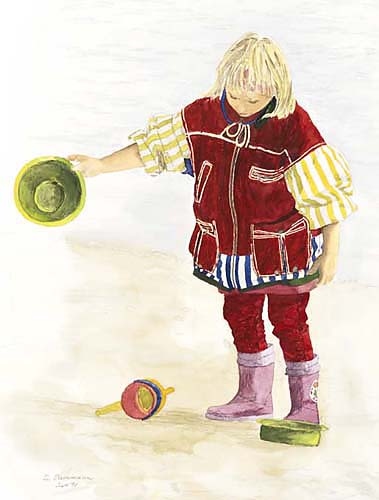 Mädchen am Strand von Stefanie Zachmann