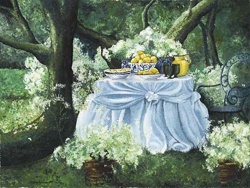 Tisch im Garten von Stefanie Zachmann