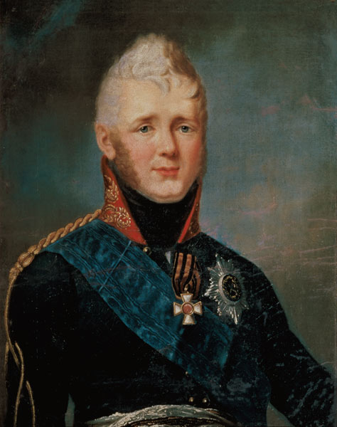 Portrait of Emperor Alexander I (1777-1825) von Stepan Semenovich Shchukin