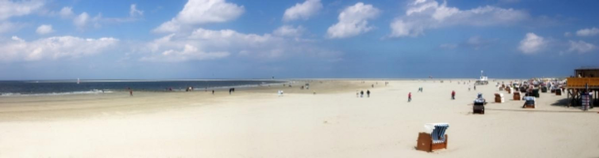 Borkum Strand Panorama von Stephan Sprick