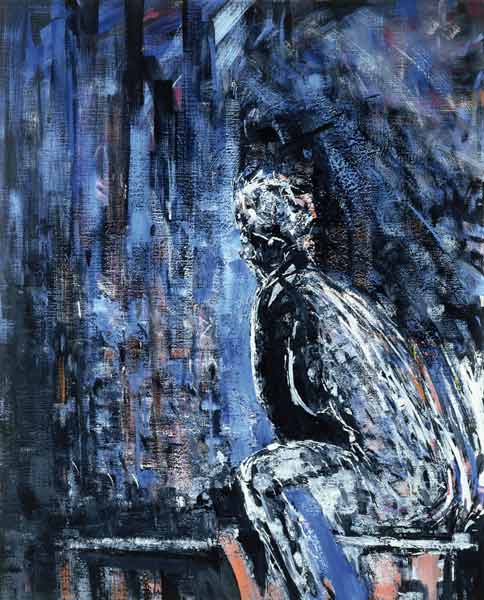 Naked woman, right hand panel of a diptych von Stephen  Finer