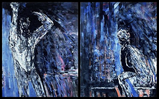 Naked man and naked woman von Stephen  Finer