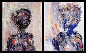 Iman and David Bowie, Diptych  (see also 181145 and 181146)