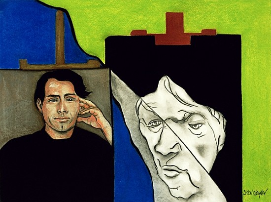 Denial, 1999 (charcoal & pastel on paper)  von Stevie  Taylor