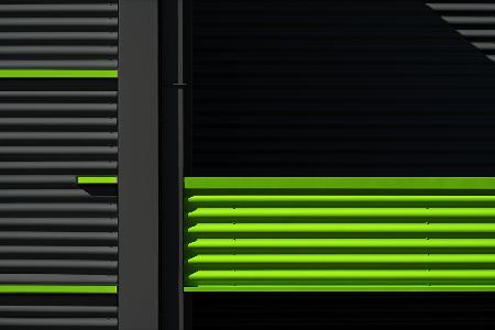 Gray and Green Stripes