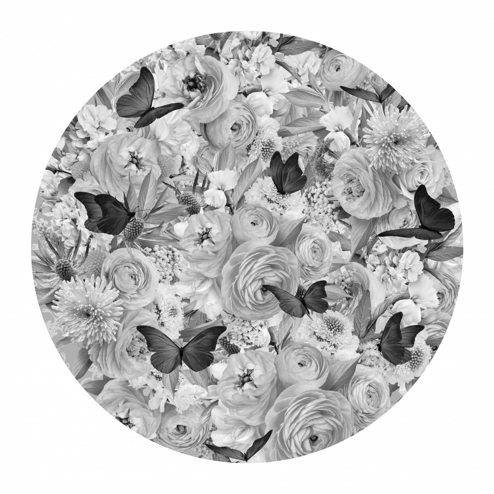 Candy Blooms Black &amp; White von Sue Skellern