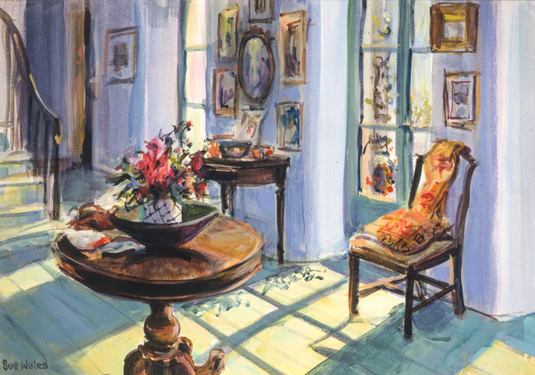 Vanessas sunlit hall von Sue Wales