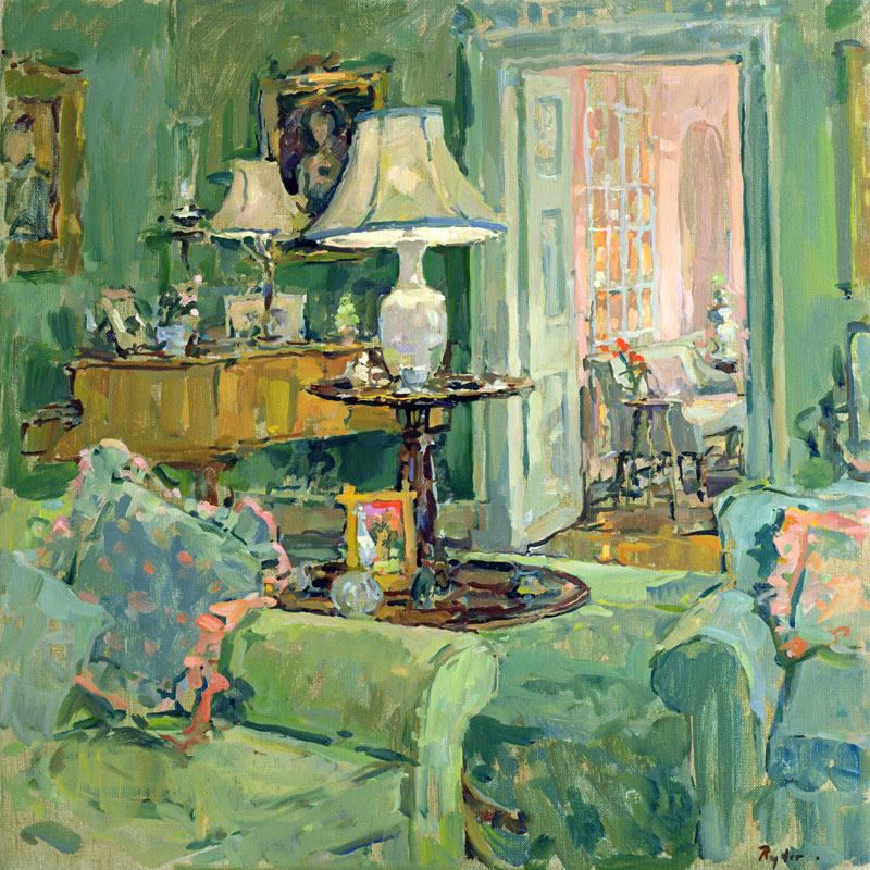 The Green Drawing Room von Susan  Ryder