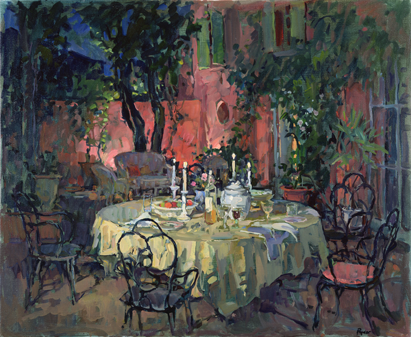 Terrace at Night von Susan  Ryder