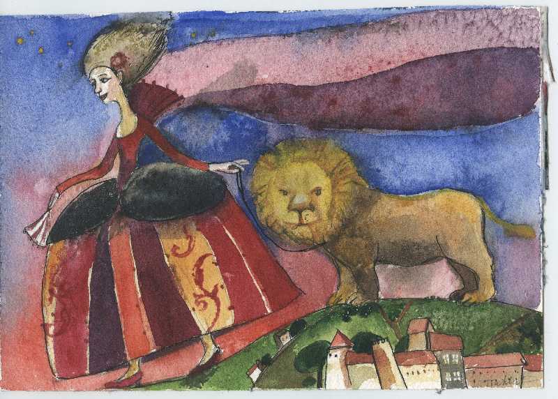 Löwe von Svetlana Tiukkel