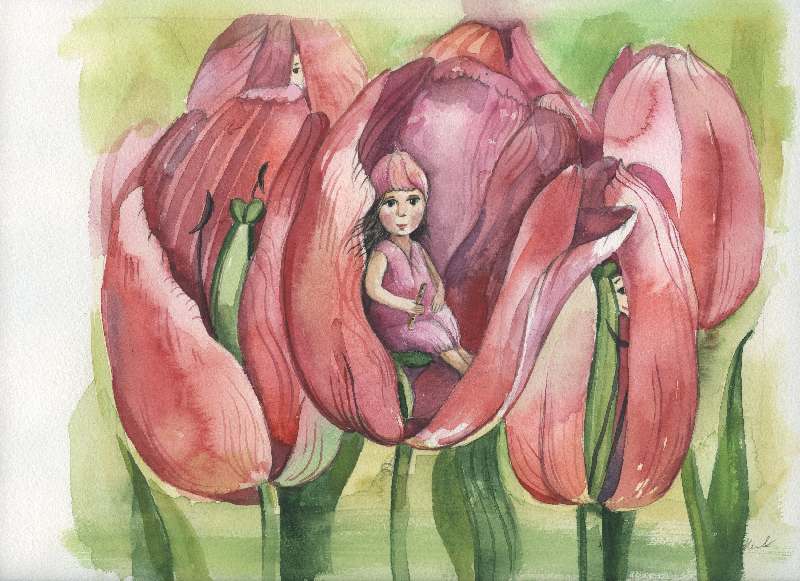 Tulpenelfe von Svetlana Tiukkel