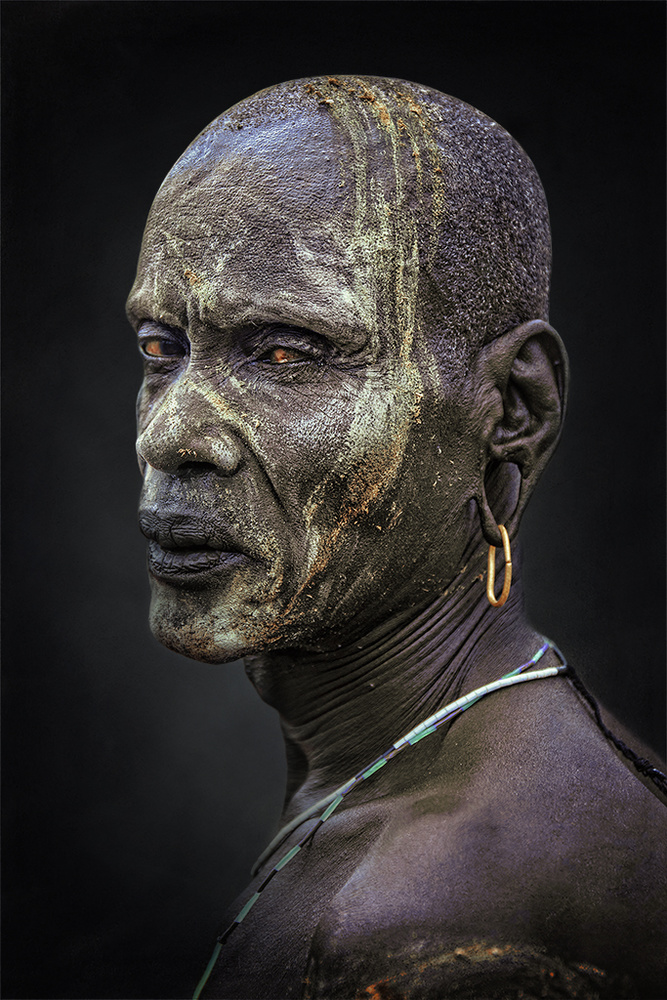 African portrait Mursi von Svetlin Yosifov