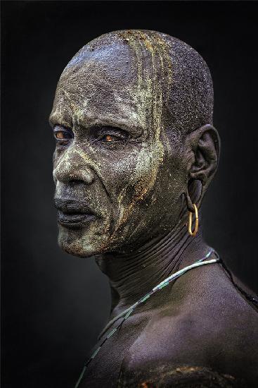 African portrait Mursi