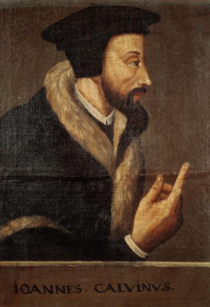 Portrait of John Calvin (1509-64) French theologian and reformer