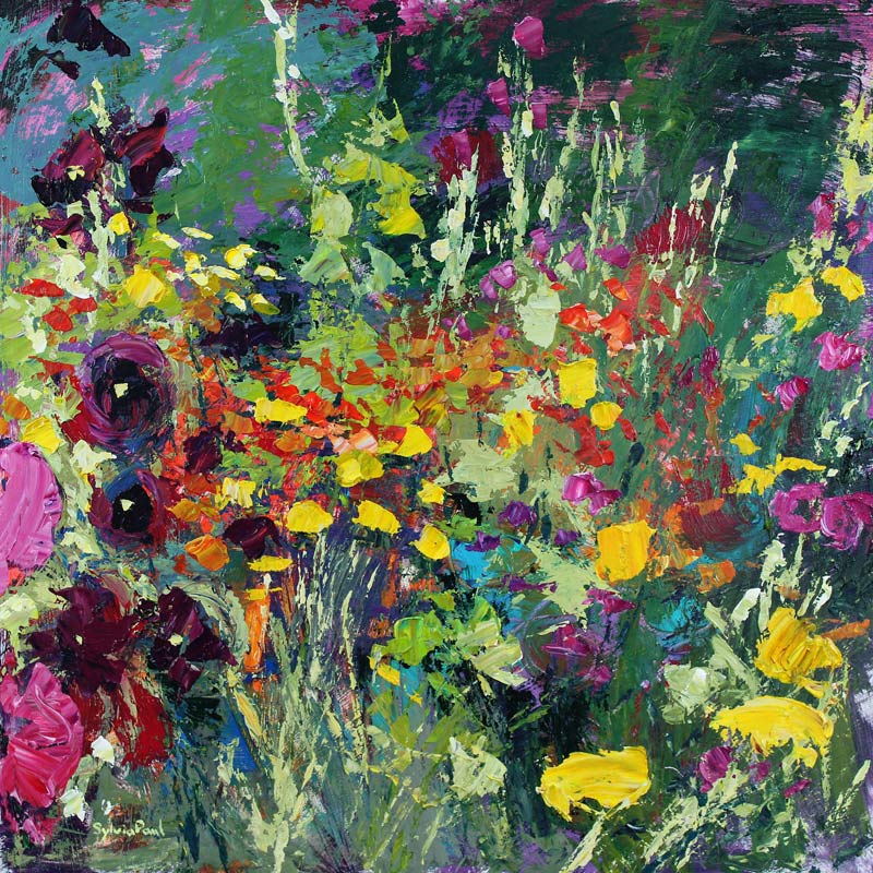 A Splash of Colour in the Garden von Sylvia  Paul