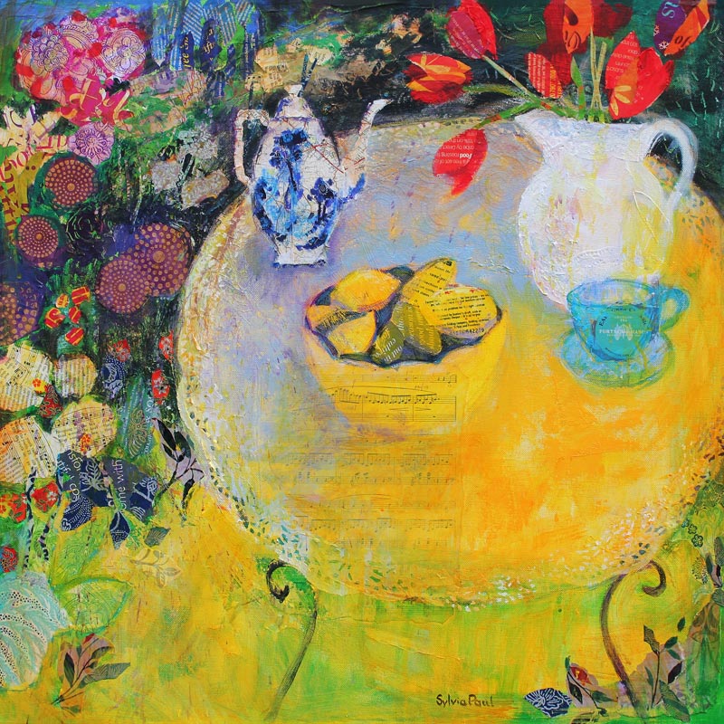 Lemon Tea in the Garden von Sylvia  Paul