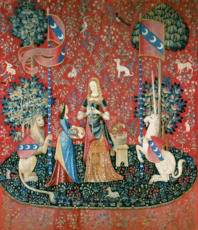 Allegorie des Duftes. von Tapisserie