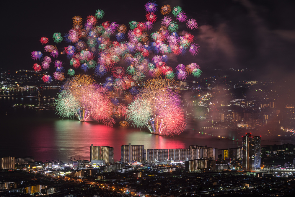 Lake Biwa fireworks von Tatsuki Ito