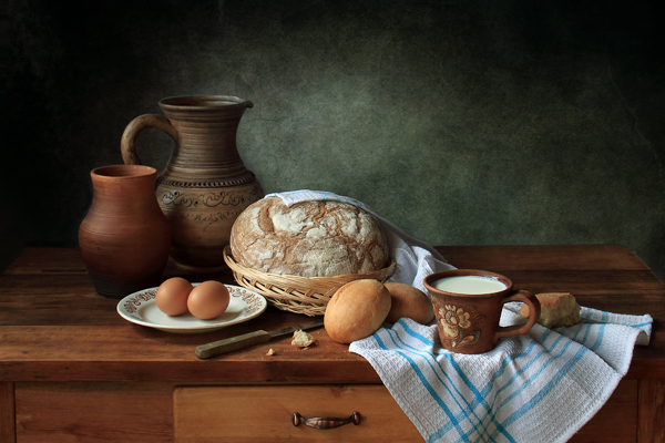 Mit Brot und Milch von Tatyana Skorokhod