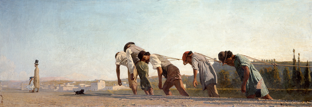 Der Treidelpfad von Telemaco Signorini