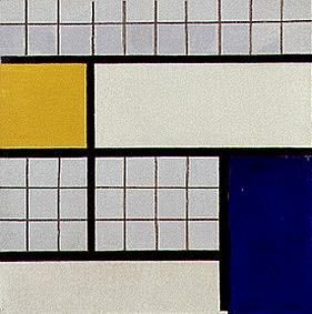 Composition en demi valeurs. von Theo van Doesburg