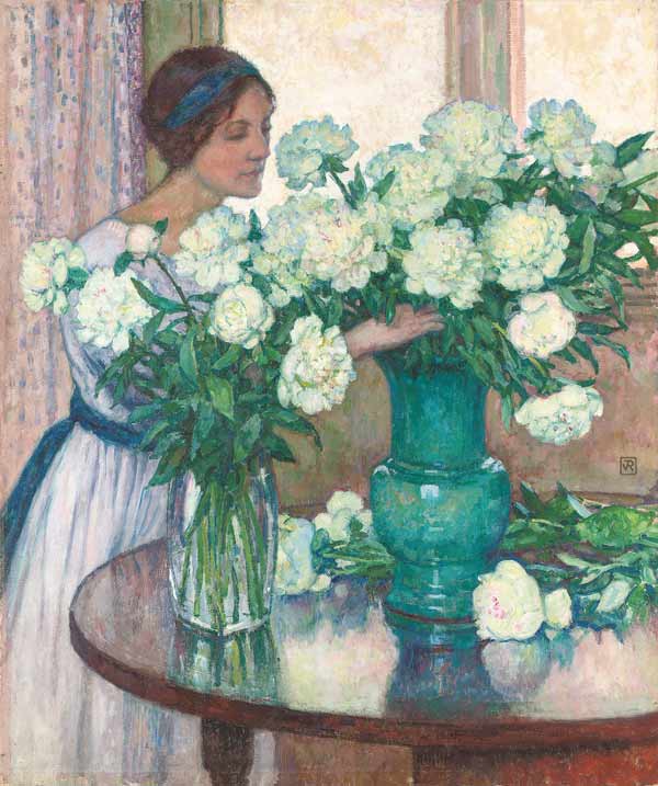 Die weißen Pfingstrosen von Theo van Rysselberghe