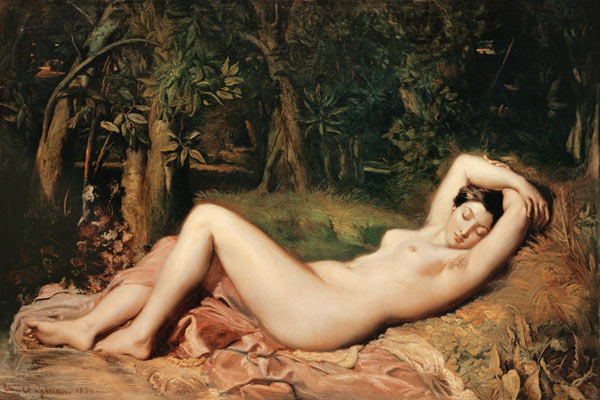 Schlafende Nymphe von Théodore Chassériau