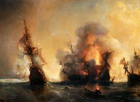 Die Seeschlacht bei Lagos am 27. Juni 1693