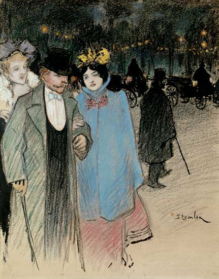 Nach dem Theater von Théophile-Alexandre Steinlen