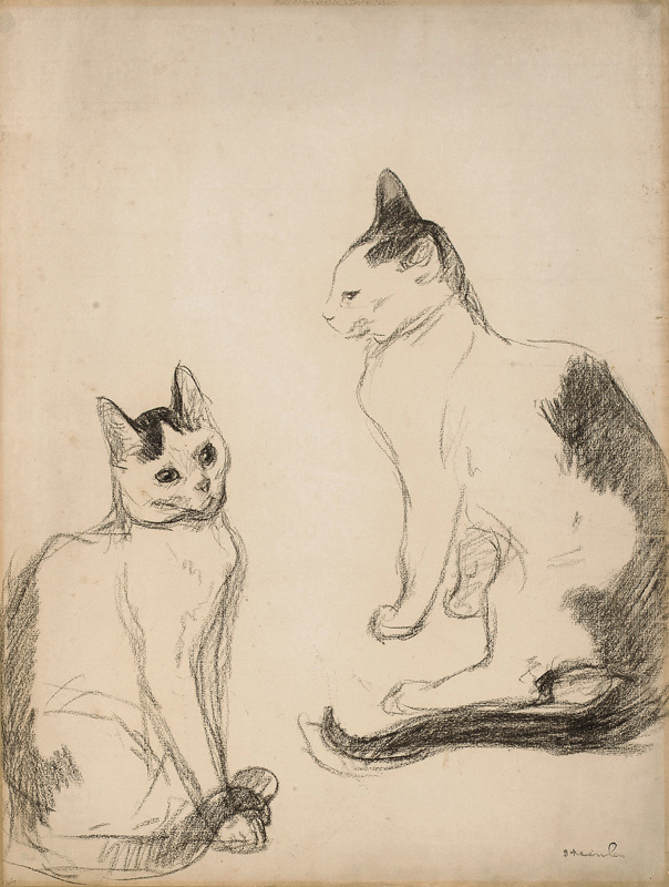 The Two Cats von Théophile-Alexandre Steinlen