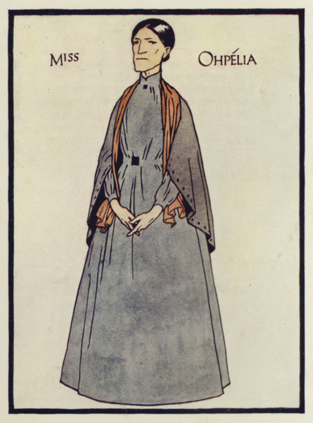 Miss Ophelia, a character from Uncle Toms Cabin von Thomas Derrick